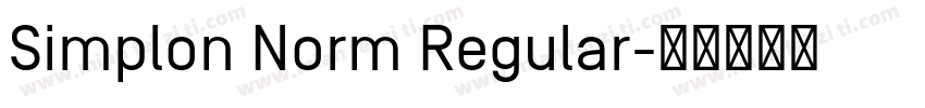 Simplon Norm Regular字体转换